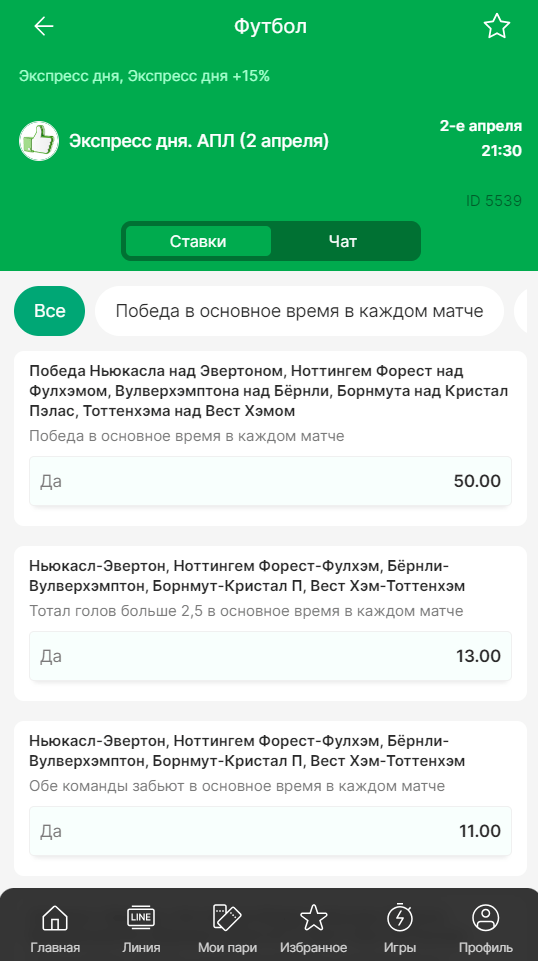 Дайджест новостей букмекерских контор от 1-го апреля