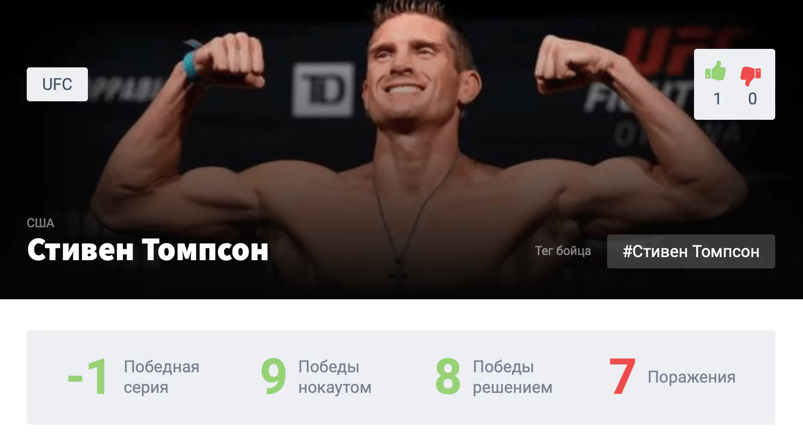 Прогноз на бой Стивен Томпсон – Хоакин Бакли
