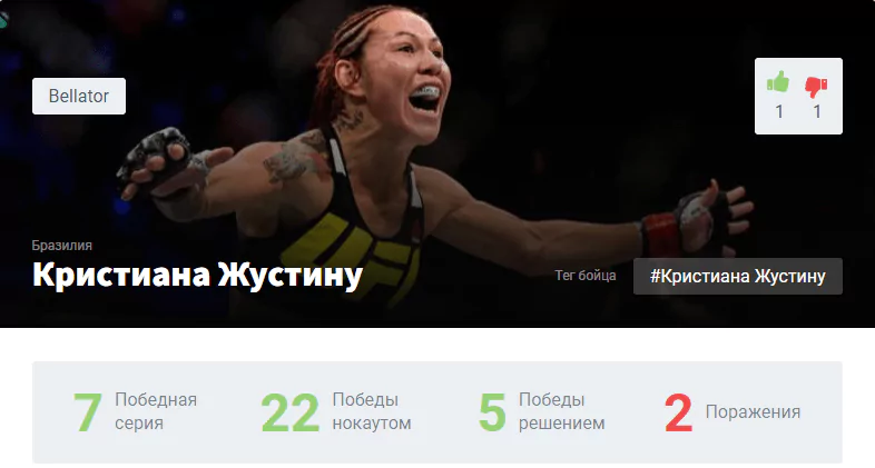Прогноз на бой Кристиана Жустино – Ларисса Пачеко