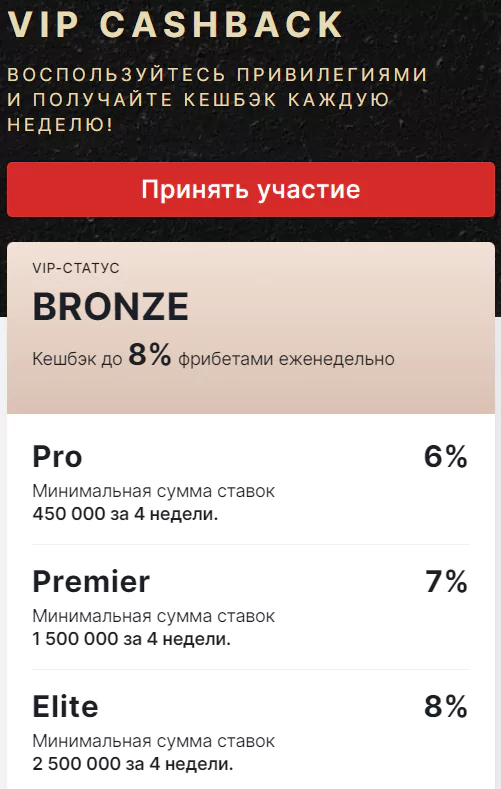 VIP-ставки в букмекерских конторах