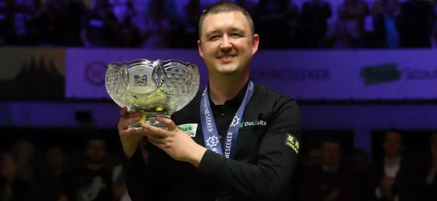 Кайрон Вилсон стал победителем German Masters, обыграв в финальном матче Барри Хокинса