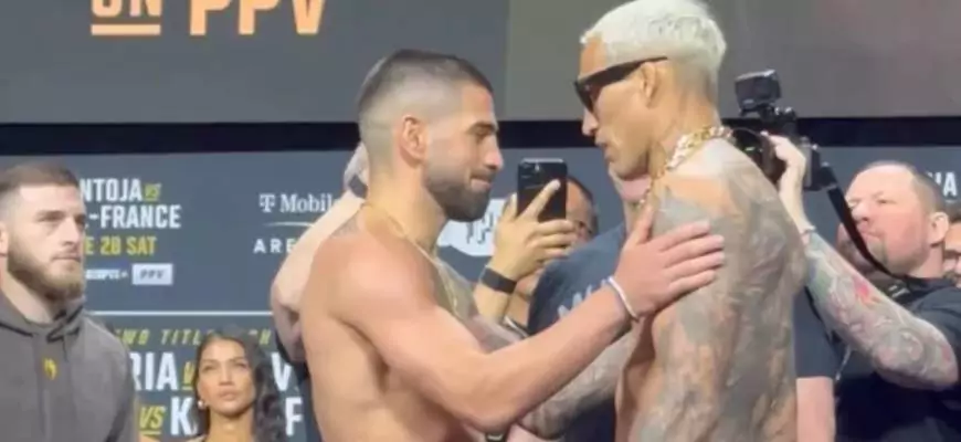 Топурия и Оливейра провели финальный стердаун перед титульной схваткой на UFC 317
