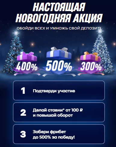 Лучшие акции букмекеров к Новому году 2026 🎄