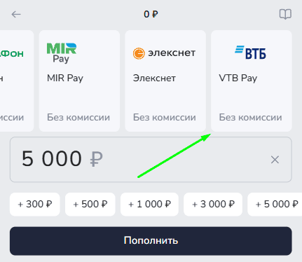 Букмекерские конторы с выводом на карту ВТБ